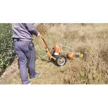 Thailand 52cc hand push brush cutter two wheel